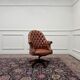 Chaise de directeur Chesterfield anglaise classique