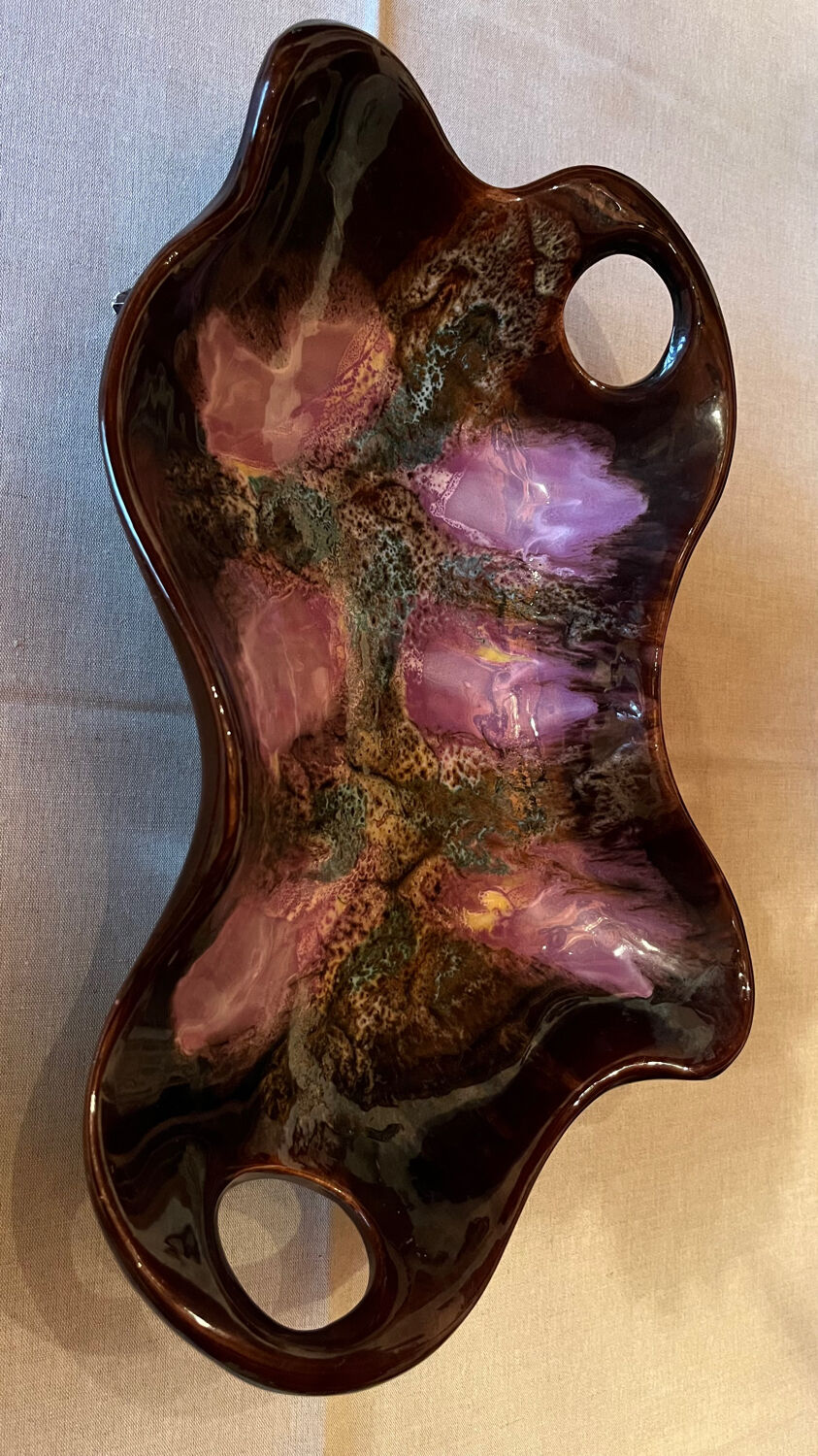 Vallauris fruit bowl signed Acca