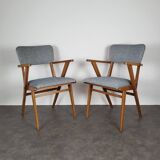 Pair of Scandinavian bridge armchairs from the 1960s.