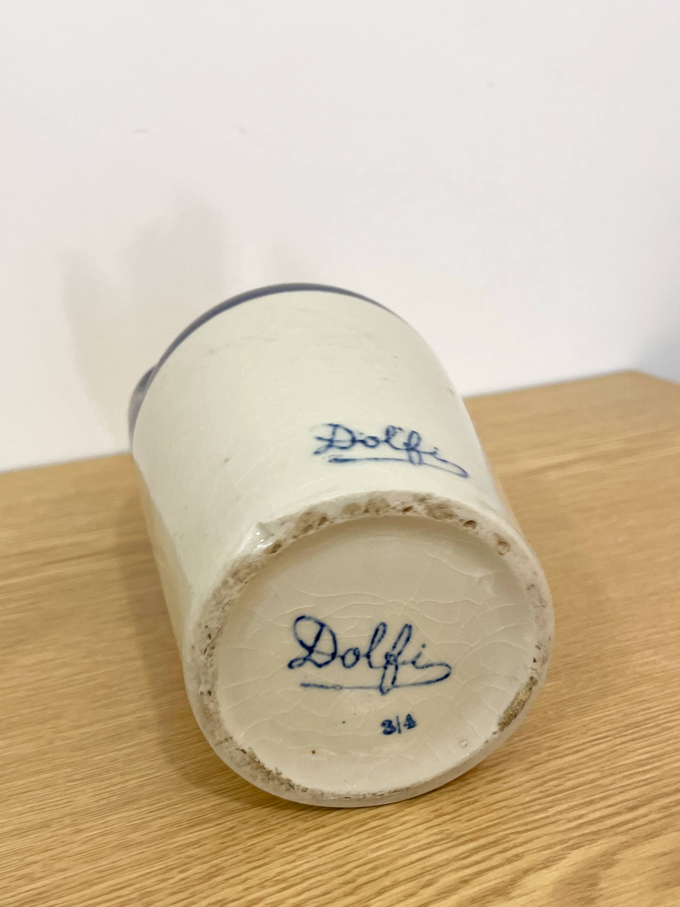 Dolfi pitcher vase from the 1950s.