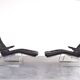 Bauhaus Leather and Chrome Model Fenix Chaise Longue by Sam Larsson for Dux