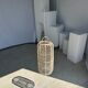 Large lantern-shaped rattan pendant lamp H50 D24