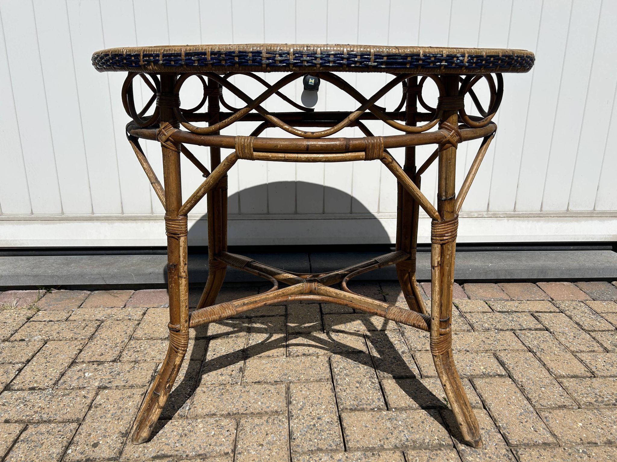 Table rotin et bambou
