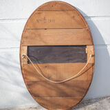 Miroir oval vintage 85x57cm