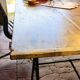 Industrial, workshop, folding table