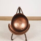 Antique copper bucket or log holder.