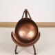 Antique copper bucket or log holder.