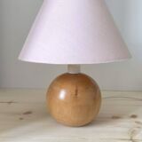 Walnut wood ball lamp
