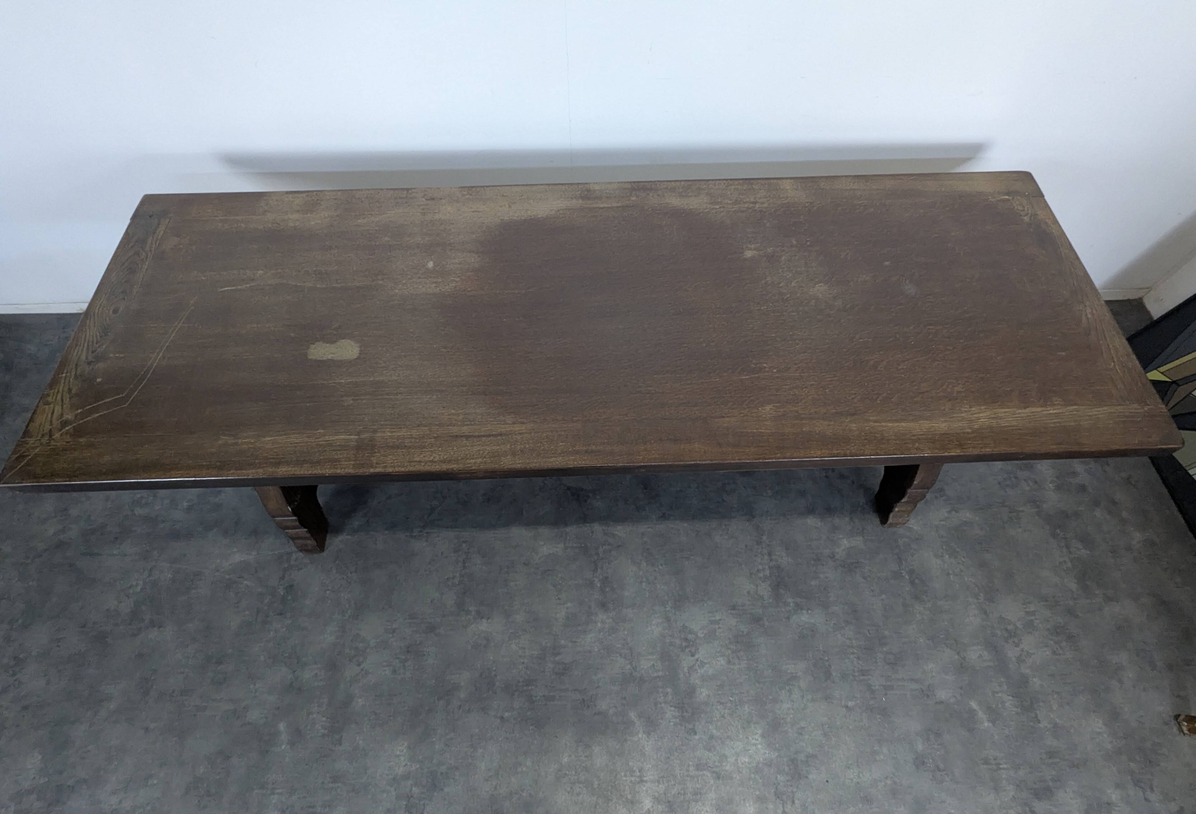 Solid oak Spanish table
