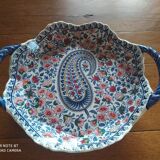 Plat melonnière en Gien modèle Cachemire