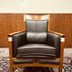 Classic Art Deco Armchair Black High