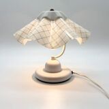 Pair of table lamps with pleated shades – 1980s