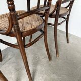 Set of 4 Fischel cane bistro chairs