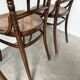 Set of 4 Fischel caned bistro chairs