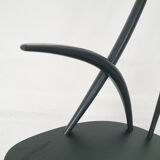 Rocking-chair en bois noir par Illum Wikkelso pour Niels Eilersen modèle IW3, Danemark 1958