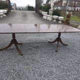 Regency style mahogany dining table with 2 extensions