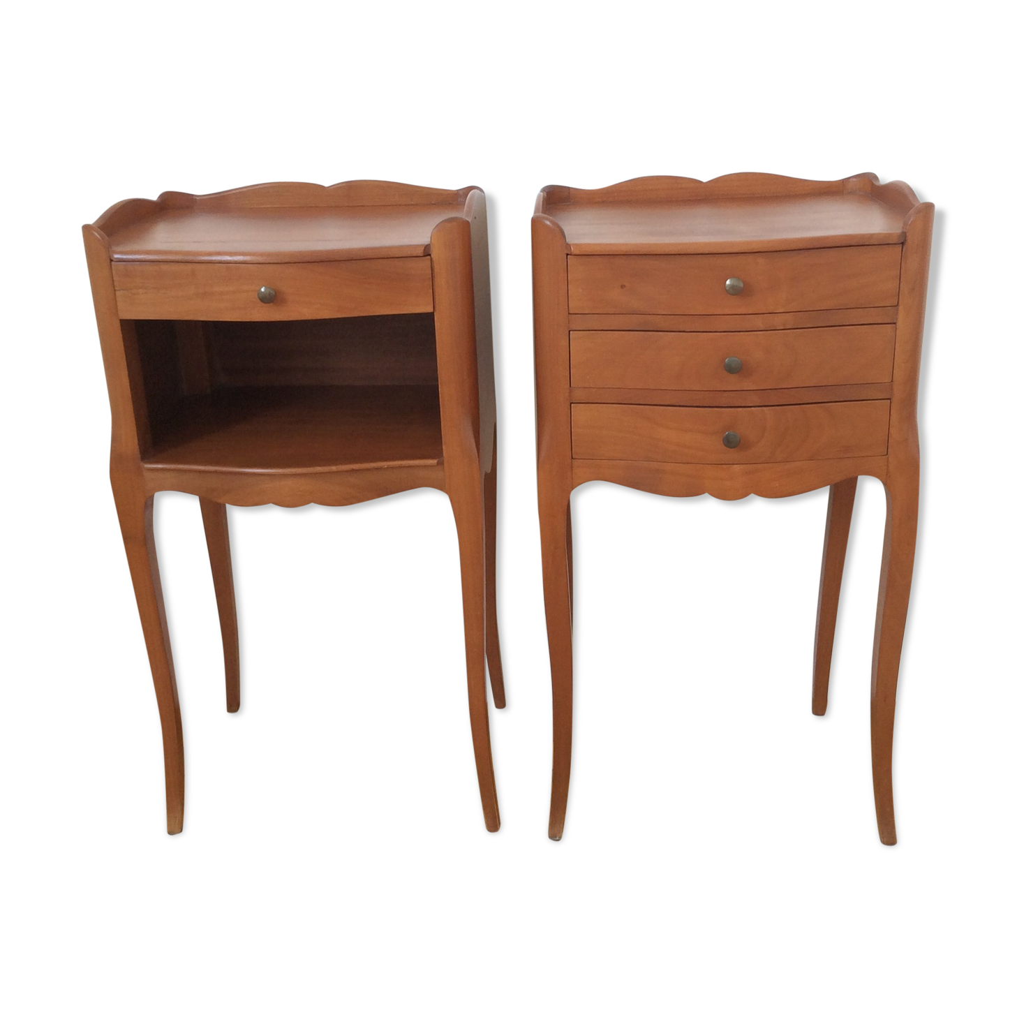 Louis XV style bedside pair