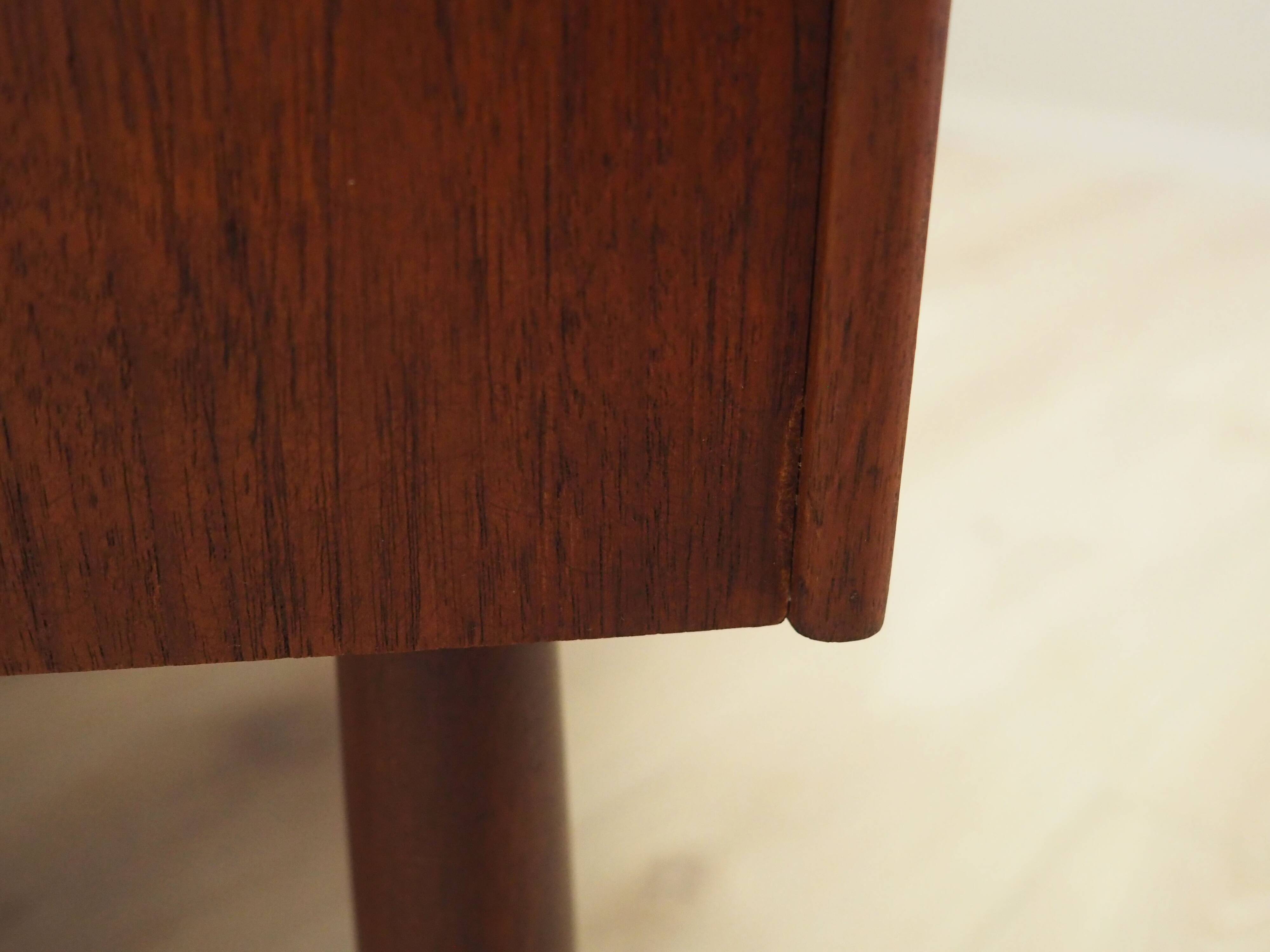 Lit en teck, design danois, années 1970, fabriqué au Danemark