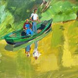 HSP painting "The Boats" by Henri Neuzeret (1898 - 1989)