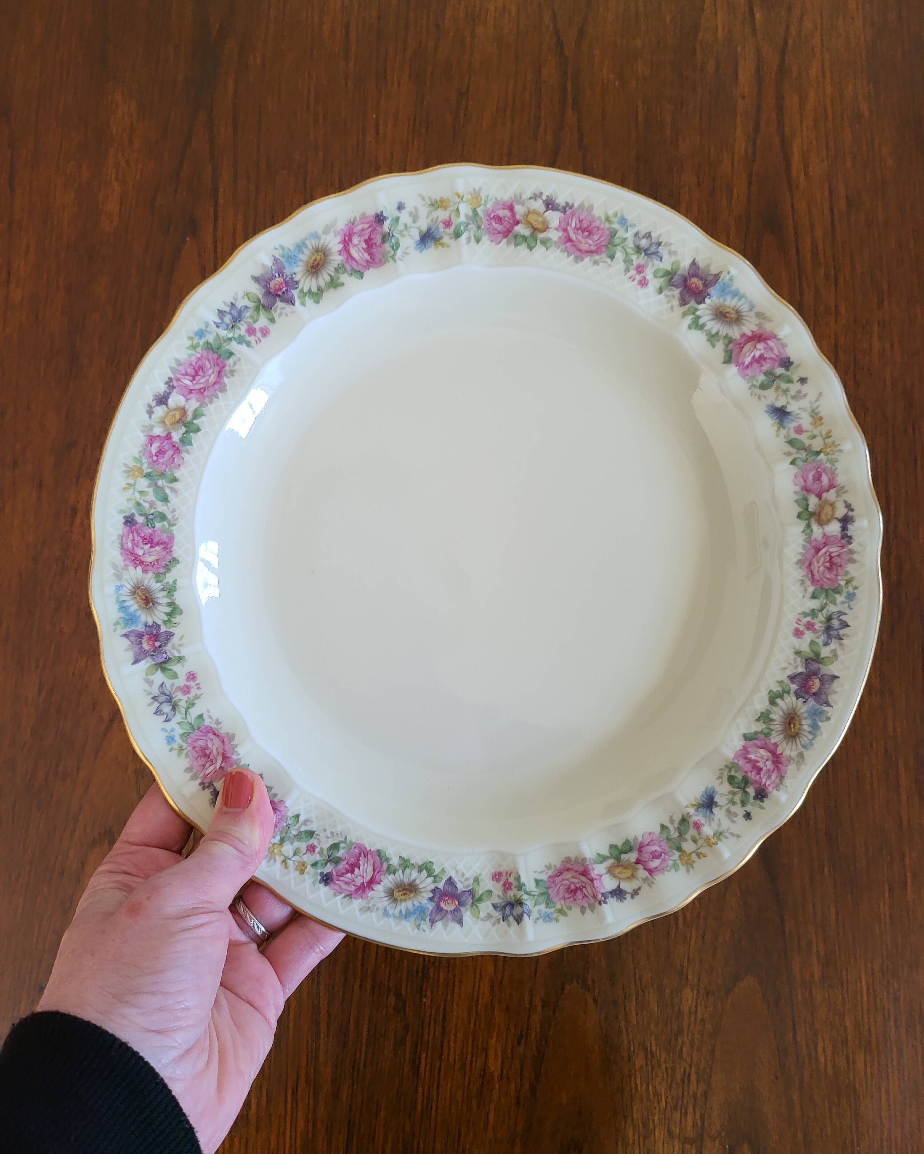 Limoges Bernardaud round serving platter in porcelain