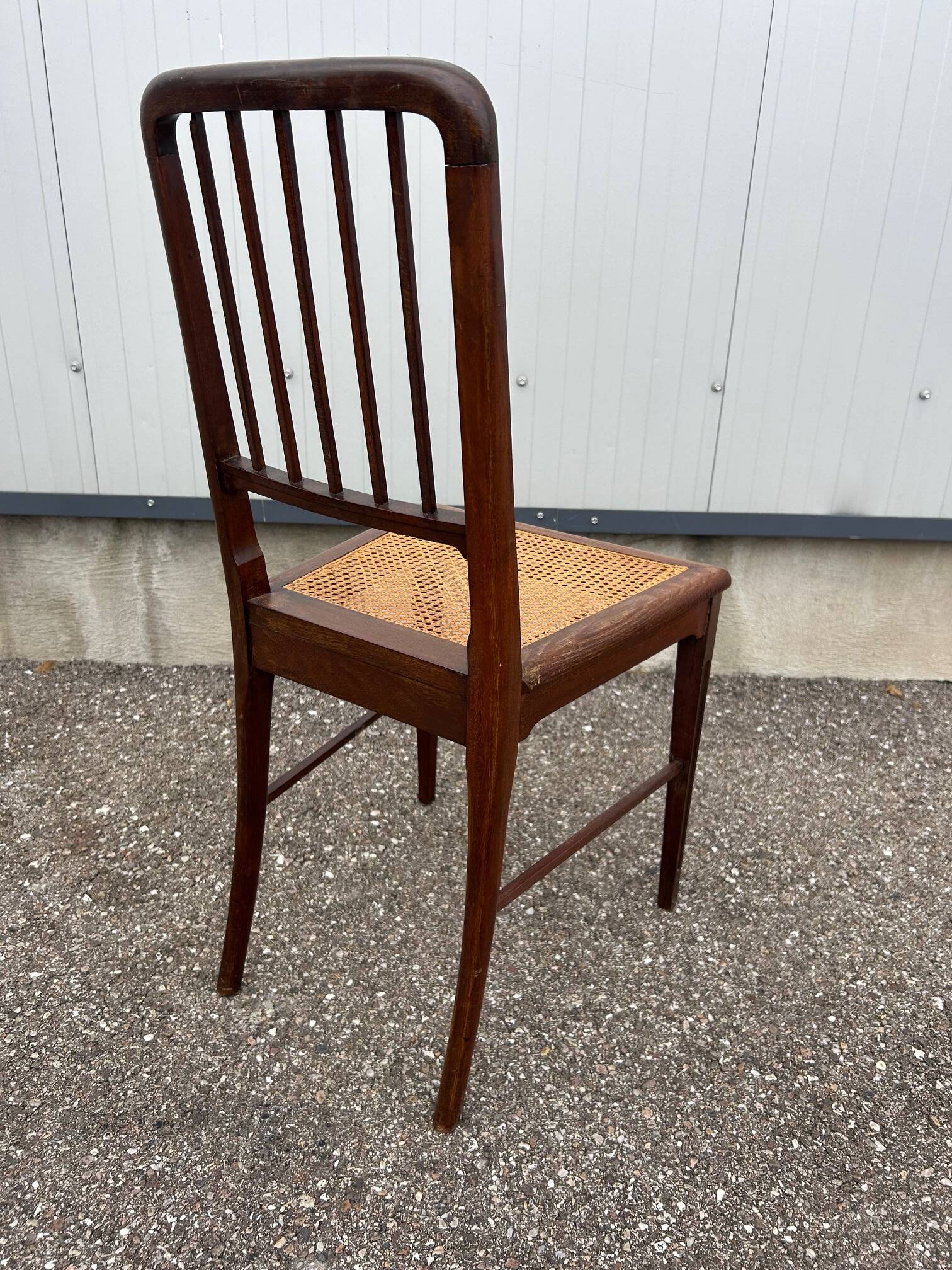 caned chair 1900