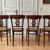 Set of 4 Thonet dining room chairs circa 1905
