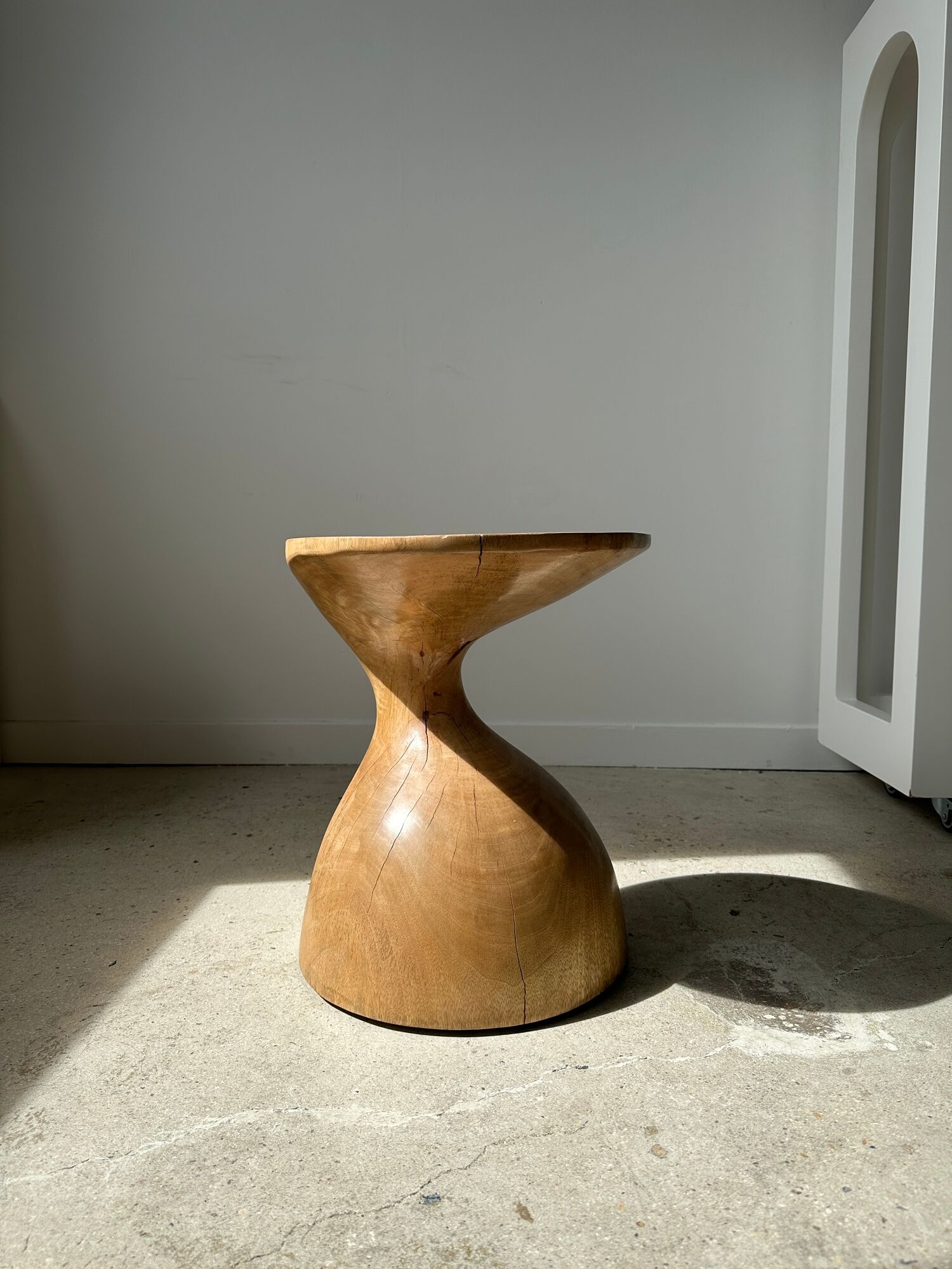 Solid wood sofa end