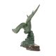 Sculpture Art Déco Goéland sur Socle en Marbre Patine Bronze 51 cm