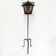 Lampadaire vintage francais tripode 1950 rockabilly metal perforee acier la