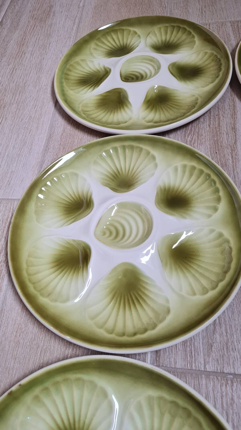 6 oyster plates 60'