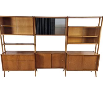Modular wall unit, 1970s, set of 3
