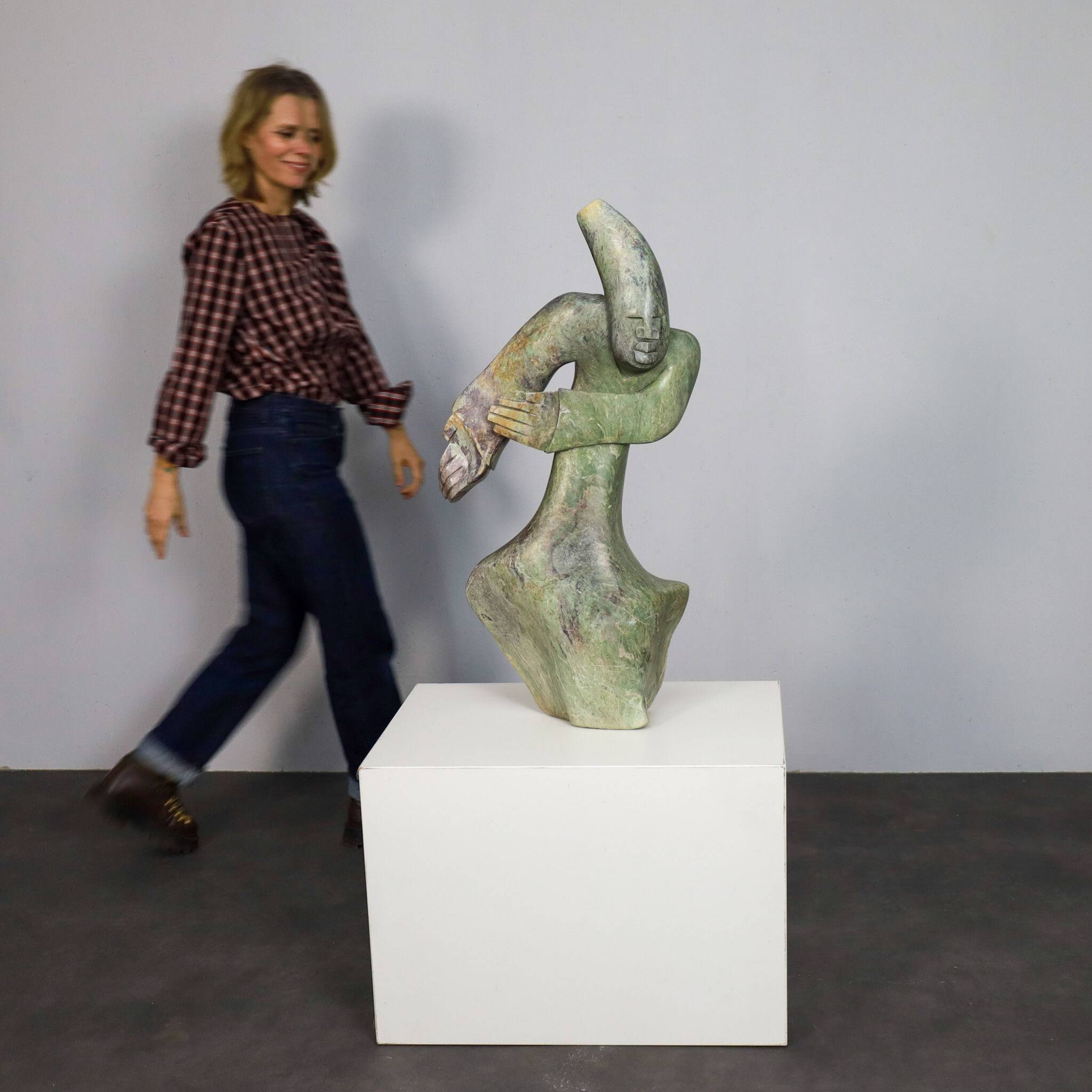 Shona warrior hand-carved sculpture