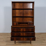 Bibliothèque en palissandre du milieu du siècle