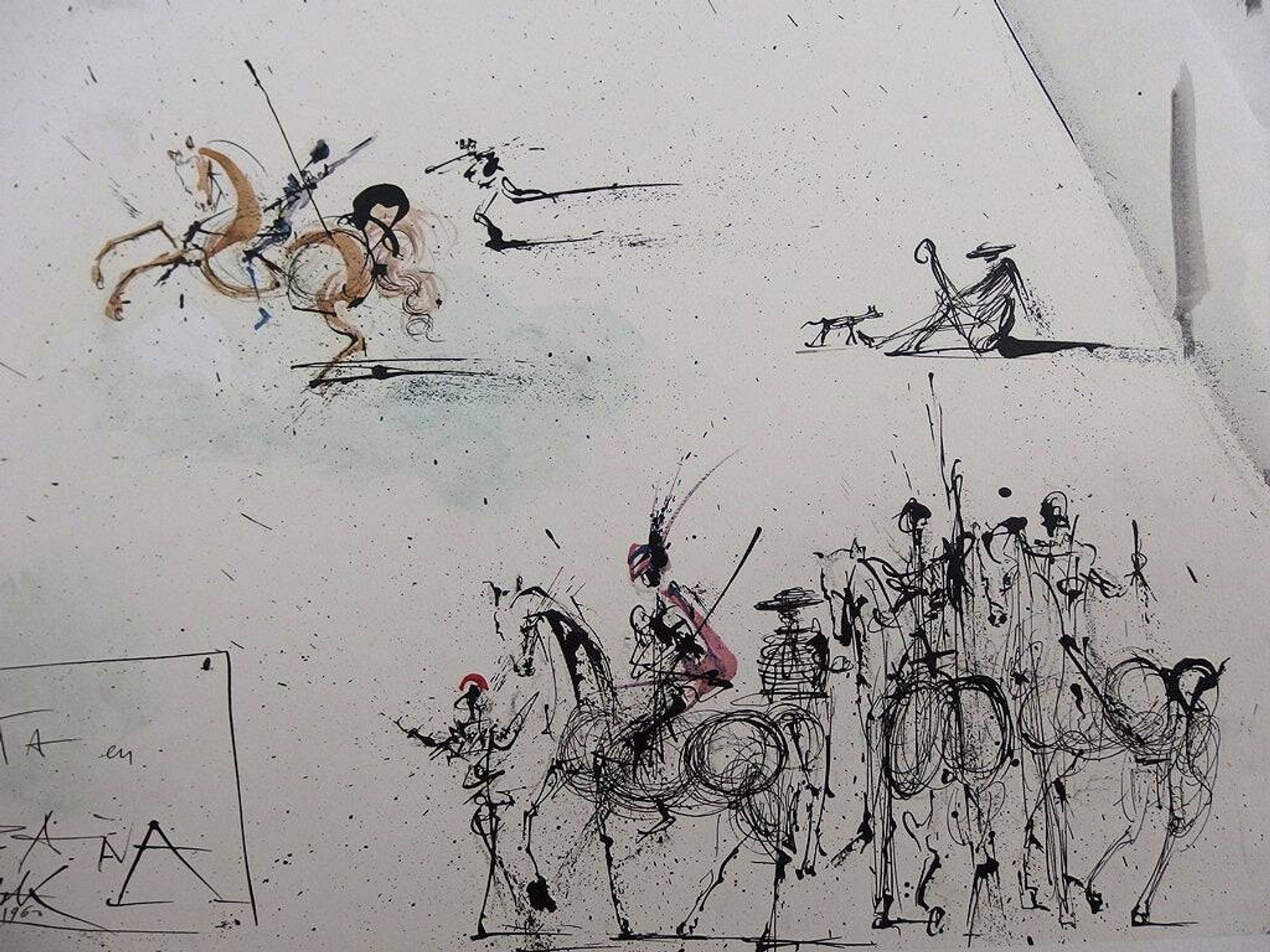 Salvador Dali: Temptation in Spain - Signed lithograph