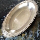 Silver metal basket dimension: height -5cm- width -34cm- depth -20cm-