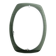 Vintage space age large smoked green glass mirror by veca