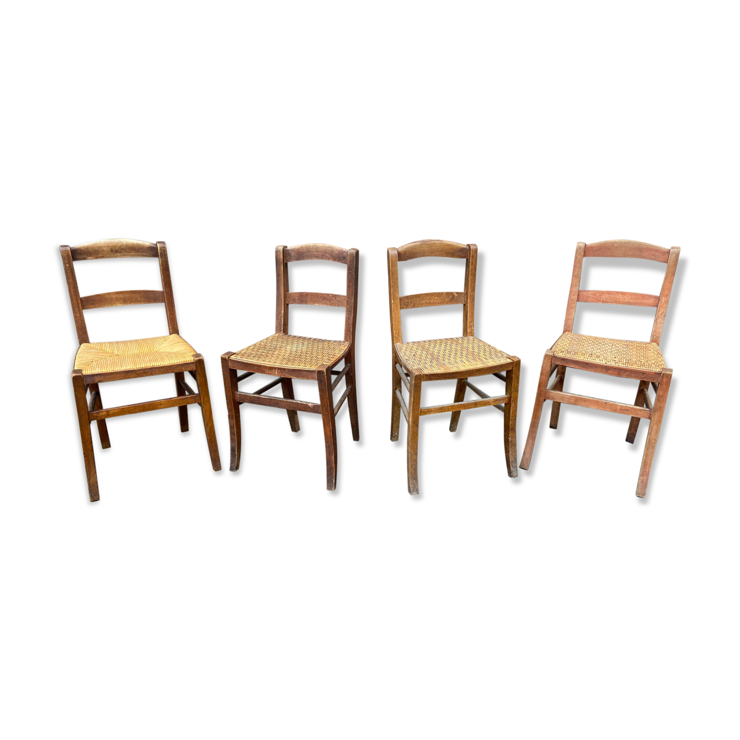 4 bistro chairs 1930 Alsace