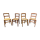 4 bistro chairs 1930 Alsace