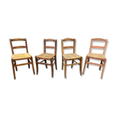 4 bistro chairs 1930 Alsace