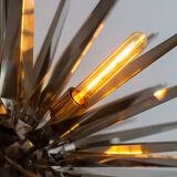 Eichholtz, "Gregorian" chrome metal chandelier, contemporary work.