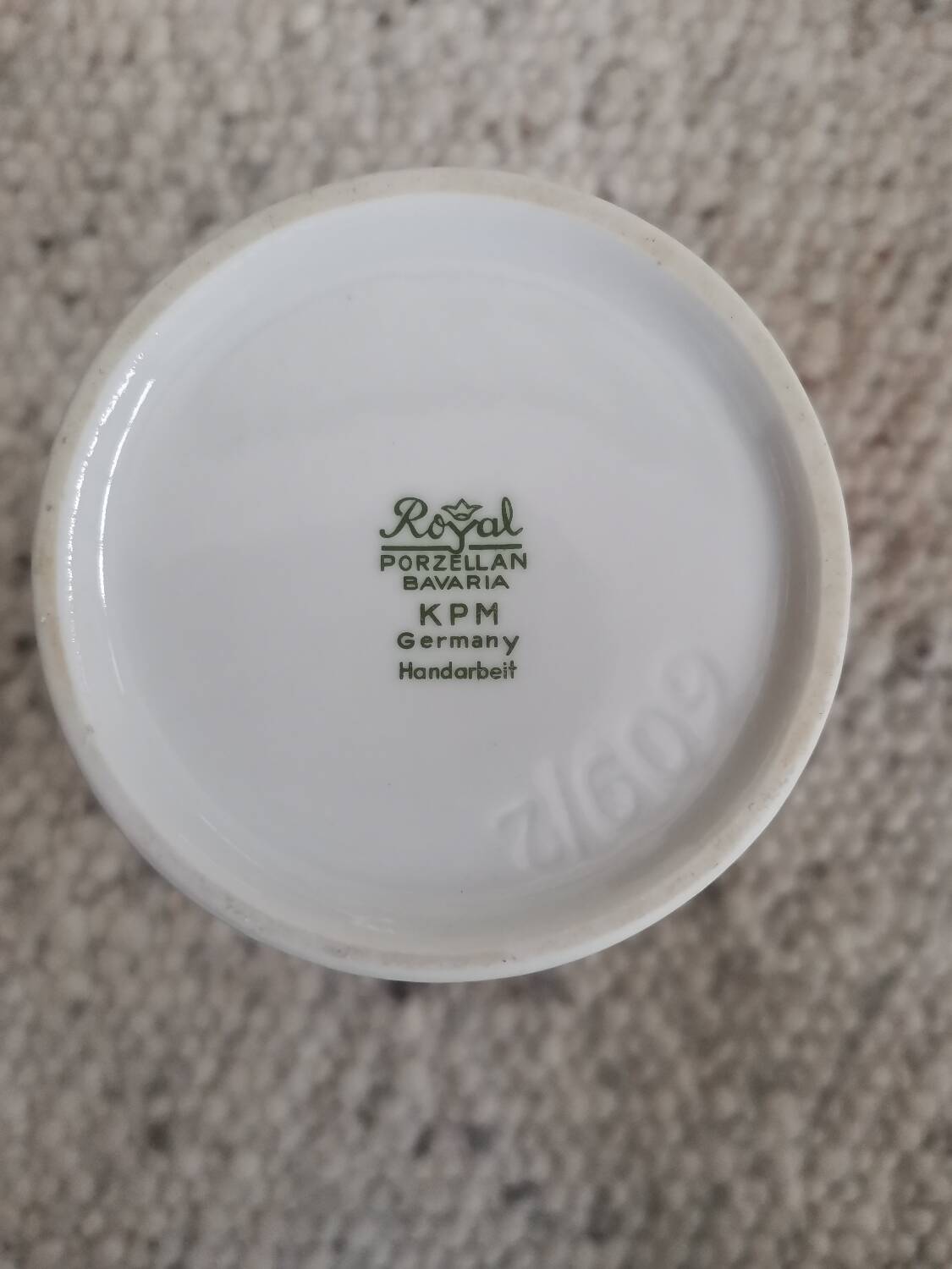 Vase / Pichet KPM Vintage Royal Porzellan Bavaria – Modèle 609/2 – Fabriqué à la main