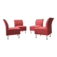 Vintage Finnish Living Room Set from Isku, 1980s, Set of 4