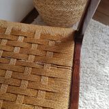 Pair of Scandinavian chairs in braided rope-circa 1960