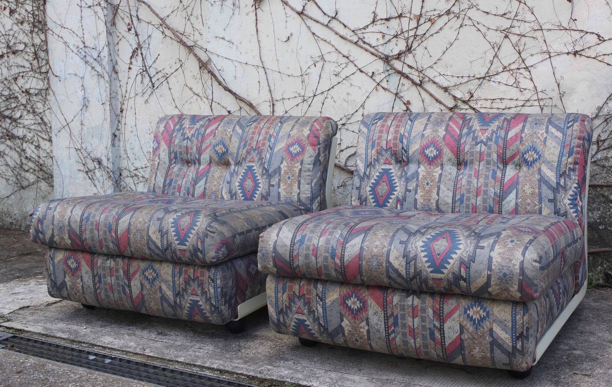 Amanta armchairs by Mario Bellini for B & B Italia / C & B Italia, 1970s, Set of 2