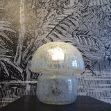 Lampe champignon en verre italien 1970