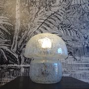 Lampe champignon en verre italien 1970