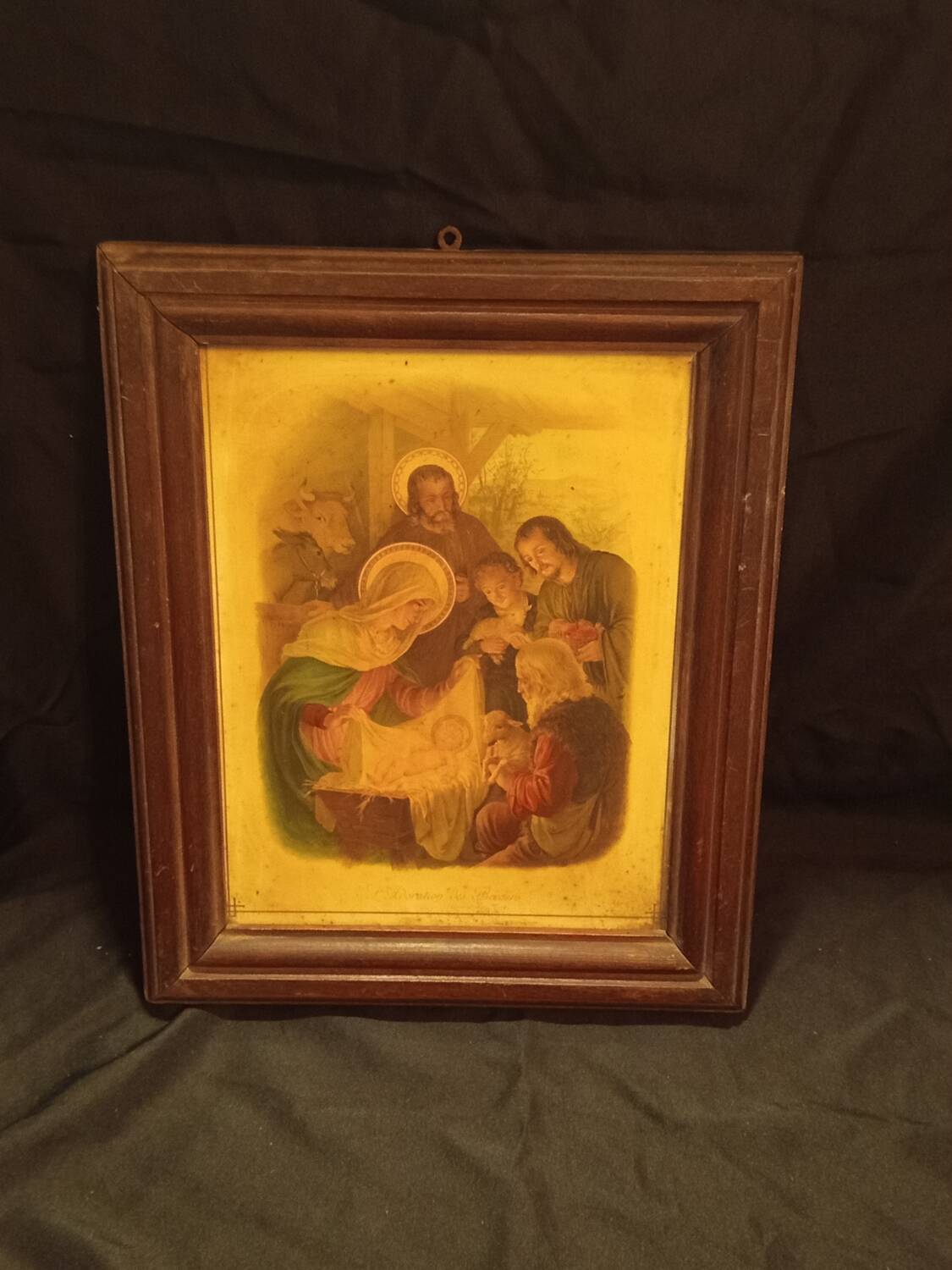 Gravure ancienne « L'Adoration des bergers » — Rare et authentique