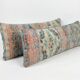 Set of 2 vintage Turkish cushion covers 36x119 cm