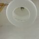 Vintage opaline glass pendant light with geometric design, 1960s Lunel style