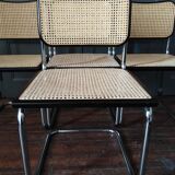 4 chairs Marcel Breuer B32 Cesca 1970
